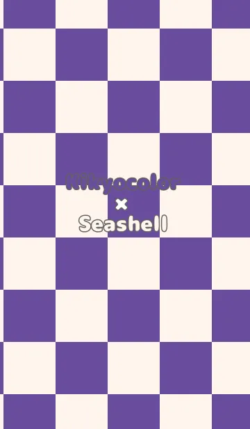 [LINE着せ替え] 桔梗色■貝殻色.TKCの画像1