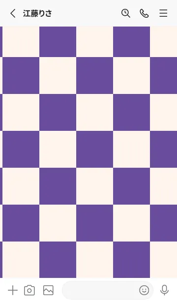 [LINE着せ替え] 桔梗色■貝殻色.TKCの画像2