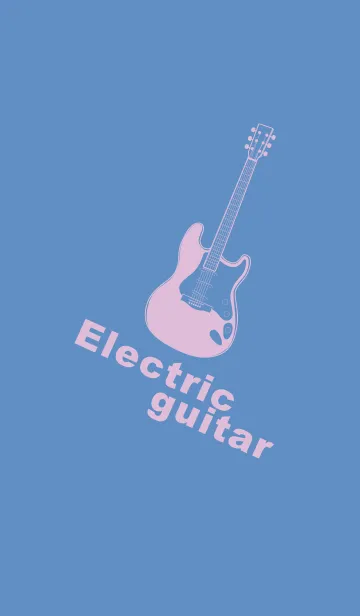 [LINE着せ替え] ELECTRIC GUITAR CLR Pale pastel blueの画像1