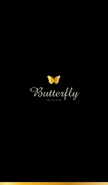 [LINE着せ替え] Gold Butterfly-MEKYM 9の画像1