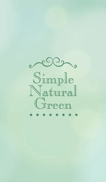 [LINE着せ替え] Natural Green-MEKYM 21の画像1