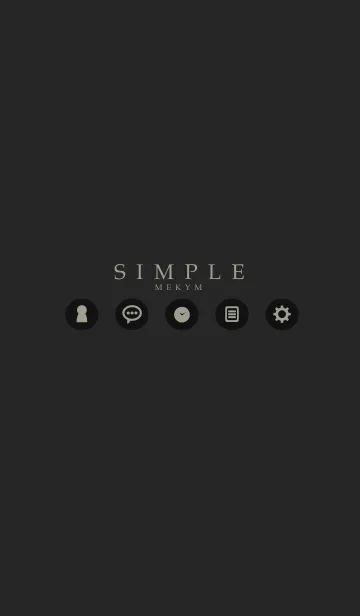 [LINE着せ替え] MATTE BLACK - CIRCLE ICON 10の画像1