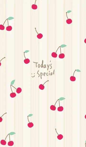 [LINE着せ替え] さくらんぼ くすみカラー25の画像1