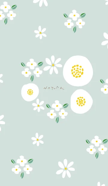 [LINE着せ替え] おしゃれな白い花15の画像1