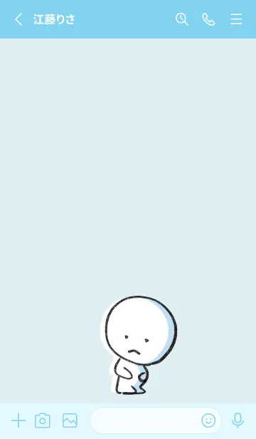 [LINE着せ替え] 青 : まる 5の画像2