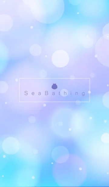 [LINE着せ替え] Sea Bathing-PURPLE&BLUE 3の画像1