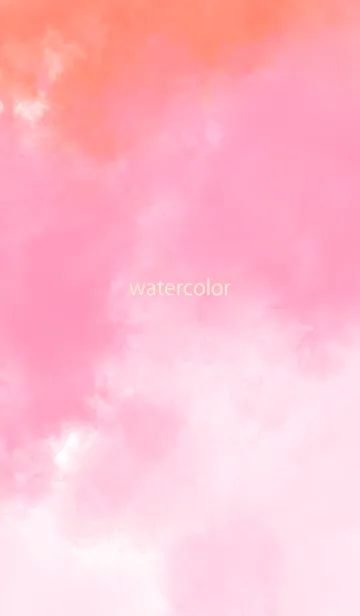 [LINE着せ替え] watercolor pink&orange 45の画像1