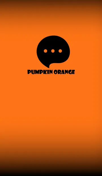 [LINE着せ替え] Black & Pumpkin Orange Theme V4 (JP)の画像1