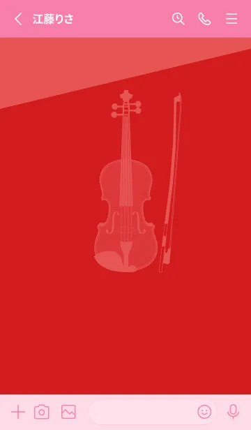 [LINE着せ替え] Violin CLR ルージュの画像2