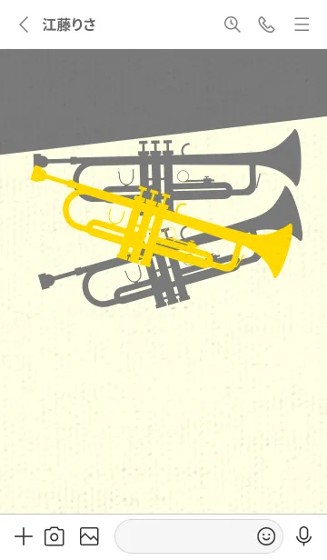 [LINE着せ替え] Trumpet CLR タンポポ色の画像2