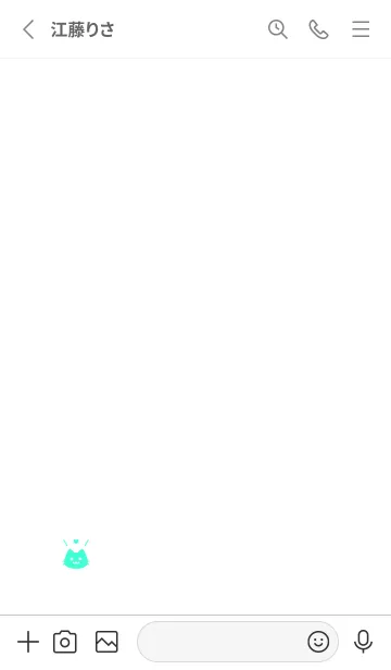 [LINE着せ替え] 小さな猫(ホワイト2-06)の画像2