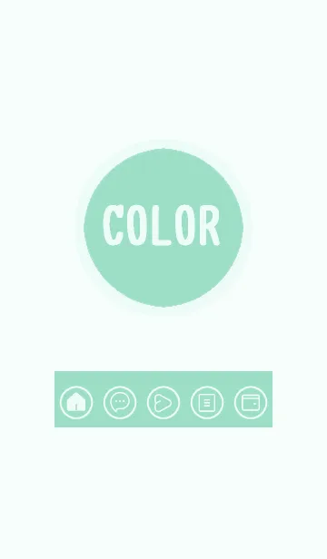 [LINE着せ替え] green color A65の画像1