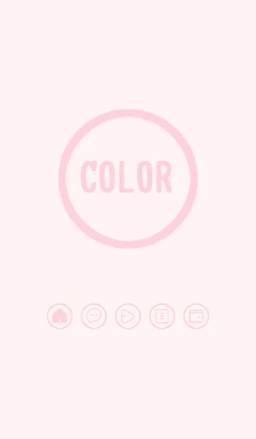 [LINE着せ替え] pink color A33の画像1