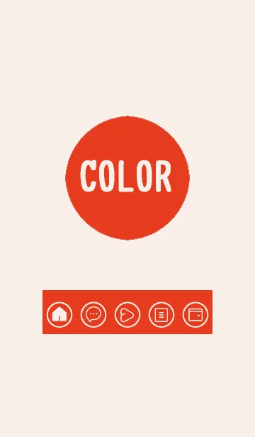 [LINE着せ替え] red color A32の画像1