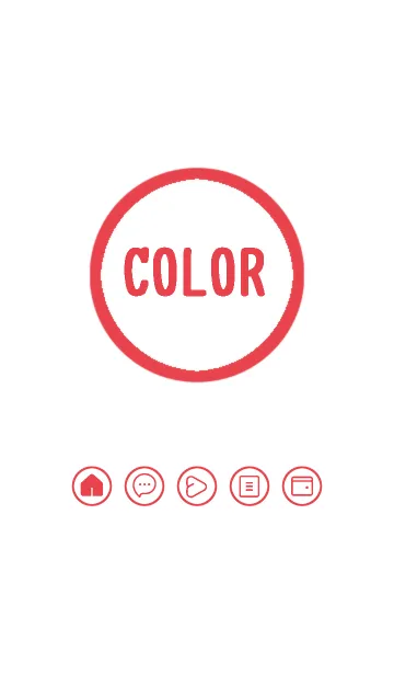 [LINE着せ替え] red color A33の画像1