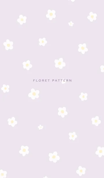 [LINE着せ替え] Floret Pattern - 07-05 パープル Ver.aの画像1