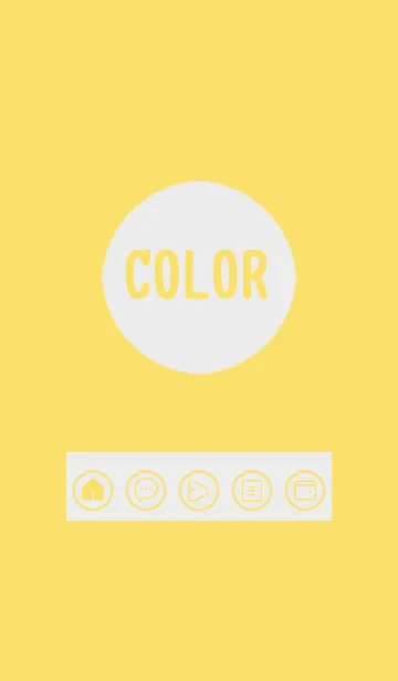 [LINE着せ替え] yellow color A31の画像1