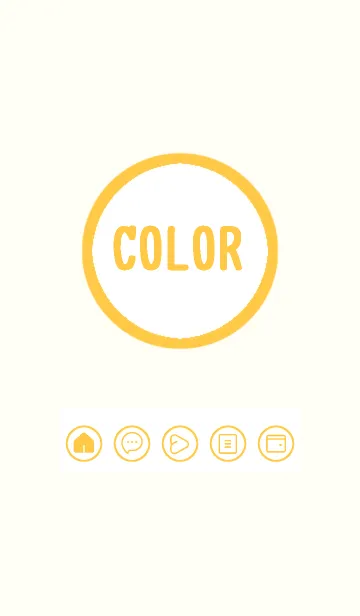[LINE着せ替え] yellow color A33の画像1