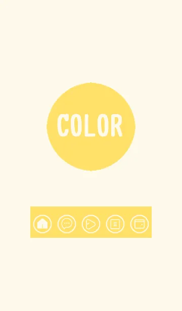 [LINE着せ替え] yellow color A34の画像1