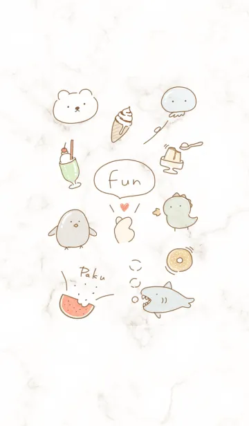 [LINE着せ替え] ゆるい仲間♡brown03_1の画像1