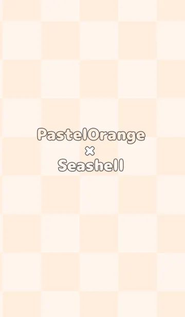 [LINE着せ替え] パステルオレンジ■貝殻色.TKCの画像1