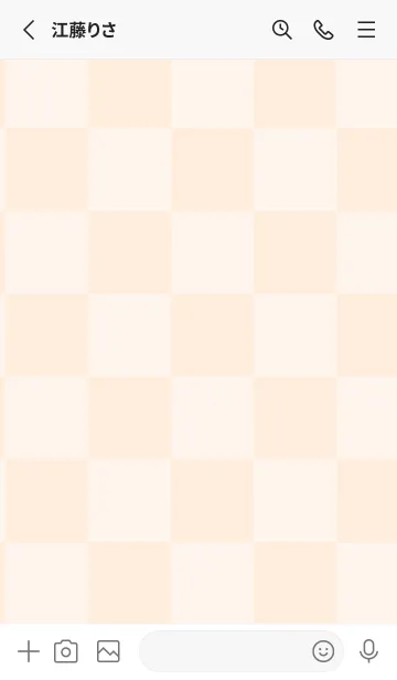 [LINE着せ替え] パステルオレンジ■貝殻色.TKCの画像2