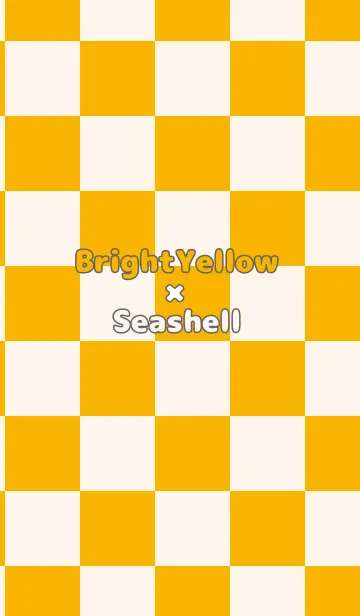 [LINE着せ替え] 山吹色■貝殻色.TKCの画像1