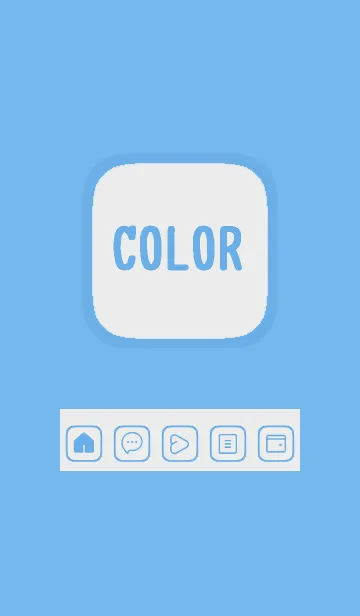 [LINE着せ替え] blue color B31の画像1