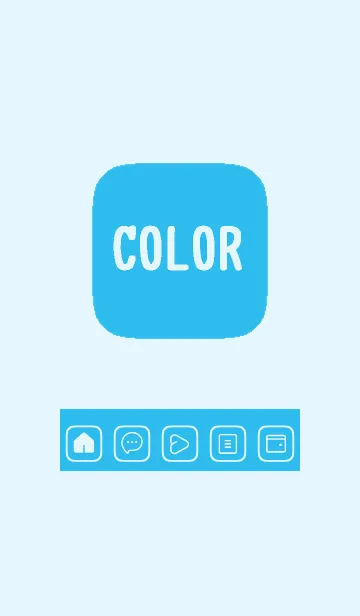 [LINE着せ替え] blue color B34の画像1