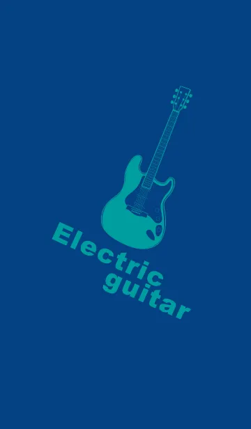 [LINE着せ替え] ELECTRIC GUITAR CLR マジョリカブルーの画像1