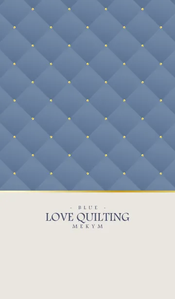 [LINE着せ替え] LOVE QUILTING - DUSKY BLUE 8の画像1