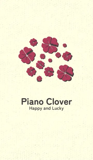 Piano clover ワインレッドの着せ替えメイン画像