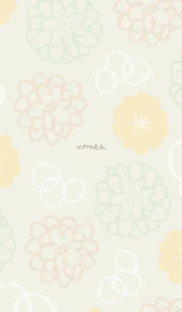 [LINE着せ替え] お花と白い輪19の画像1