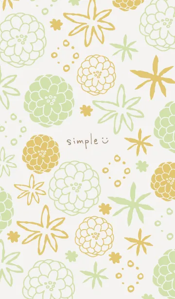 [LINE着せ替え] 手書きのお花 ほんわか5の画像1