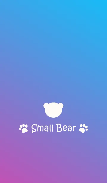 [LINE着せ替え] Small Bear *PINK+BLUE 2*の画像1