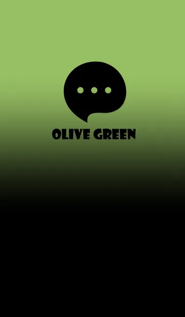 [LINE着せ替え] Black & Olive Green Theme V4 (JP)の画像1