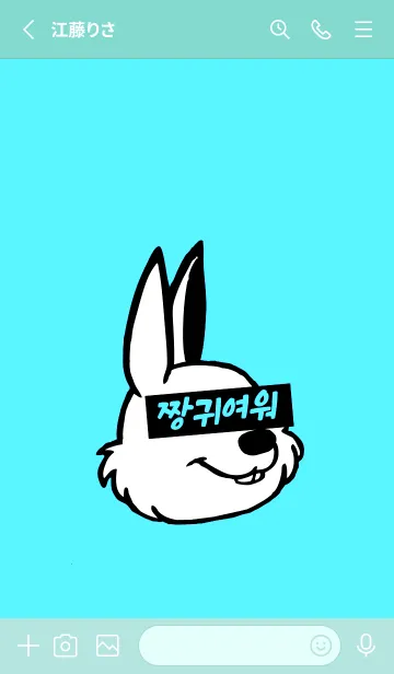[LINE着せ替え] 韓国 ラビット 39の画像2