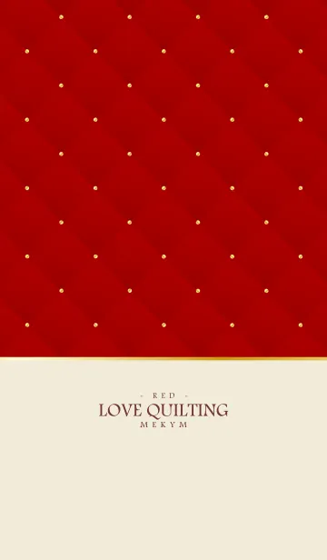 [LINE着せ替え] LOVE QUILTING - RED 8の画像1