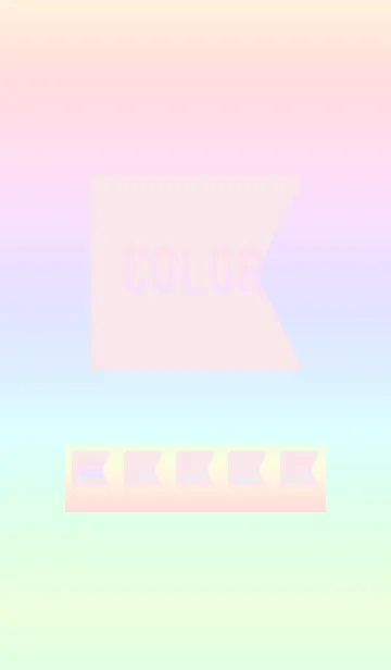 [LINE着せ替え] pink color rainbow O05の画像1