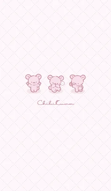 [LINE着せ替え] Chibi Kuma C2 35 - ピンクの画像1