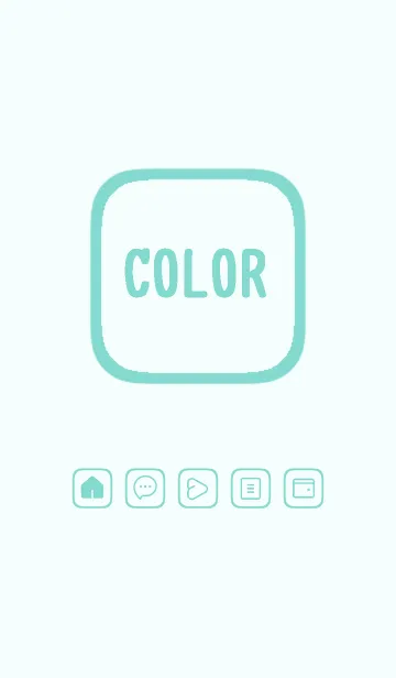 [LINE着せ替え] green color B68の画像1