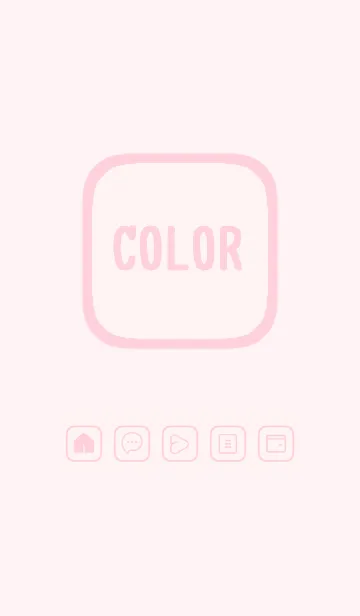 [LINE着せ替え] pink color B33の画像1