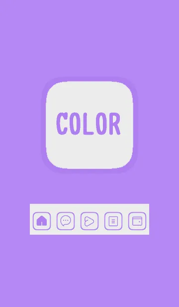 [LINE着せ替え] purple color B31の画像1