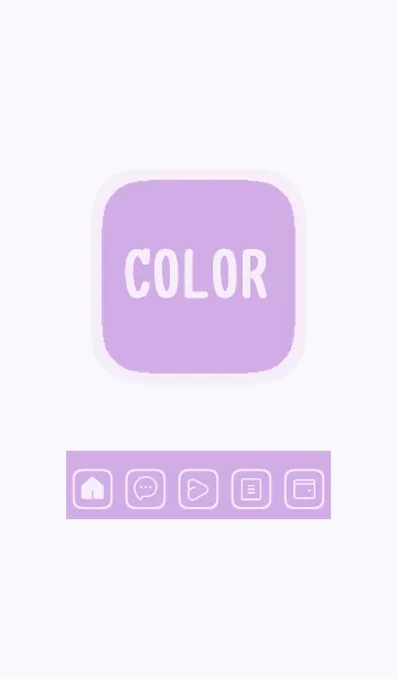 [LINE着せ替え] purple color B32の画像1