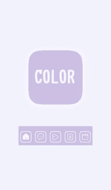 [LINE着せ替え] purple color B34の画像1