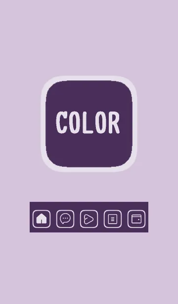 [LINE着せ替え] purple color B35の画像1