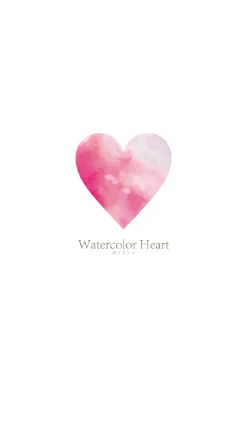 Watercolor Heart-MEKYM 33の着せ替えメイン画像