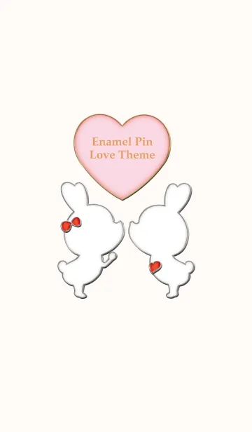 [LINE着せ替え] Enamel Pin LOVE Pair 60の画像1