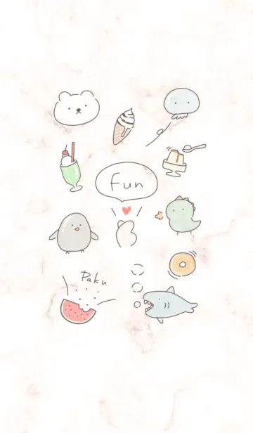 [LINE着せ替え] ゆるい仲間♡orange13_1の画像1