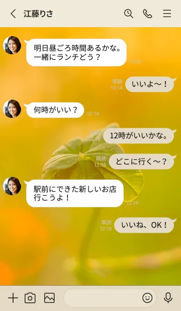 [LINE着せ替え] 七つ葉のクローバー 無限の幸福 #4-6の画像3